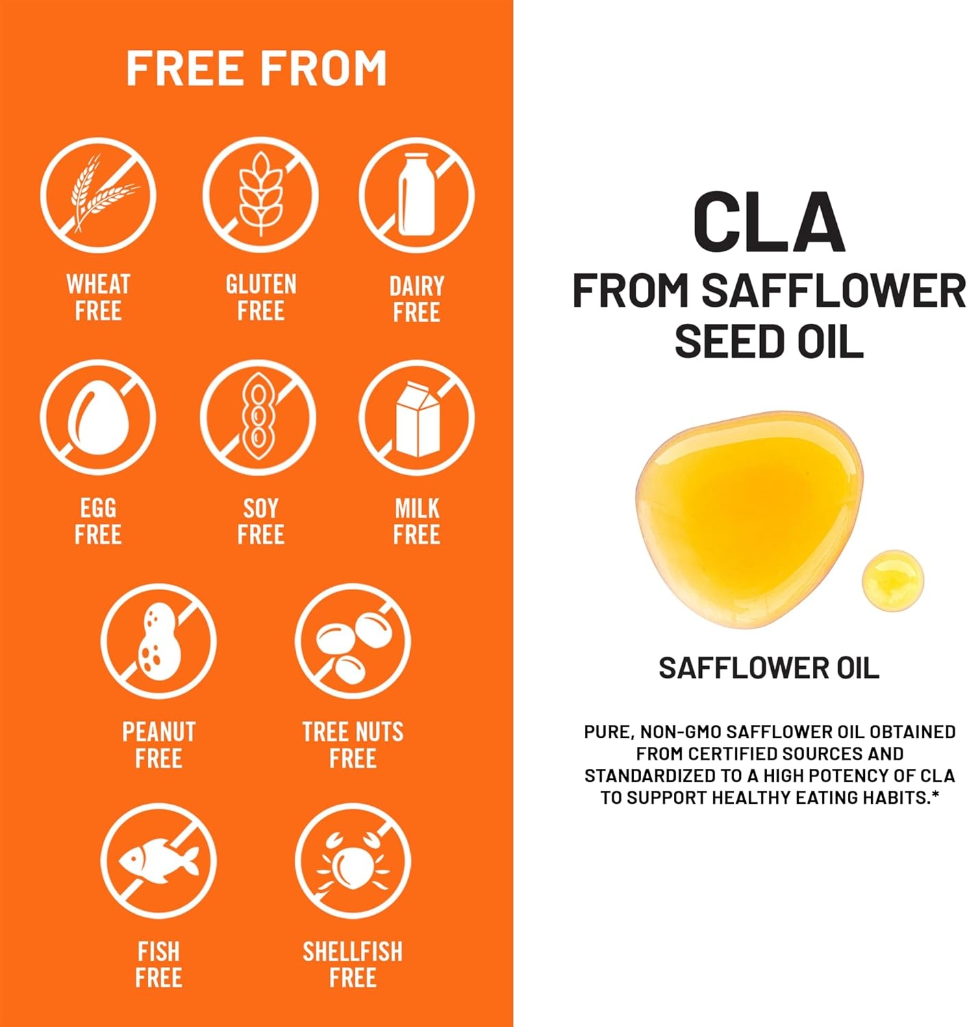image:imageNatureWise CLA 1250 Conjugated Linoleic Acid Supplement for Women and Men Not Stimulating Supports Healthy Weight Fitness Goals NonGMO Gluten Free 90 Softgels1Month SupplyCLA 1250