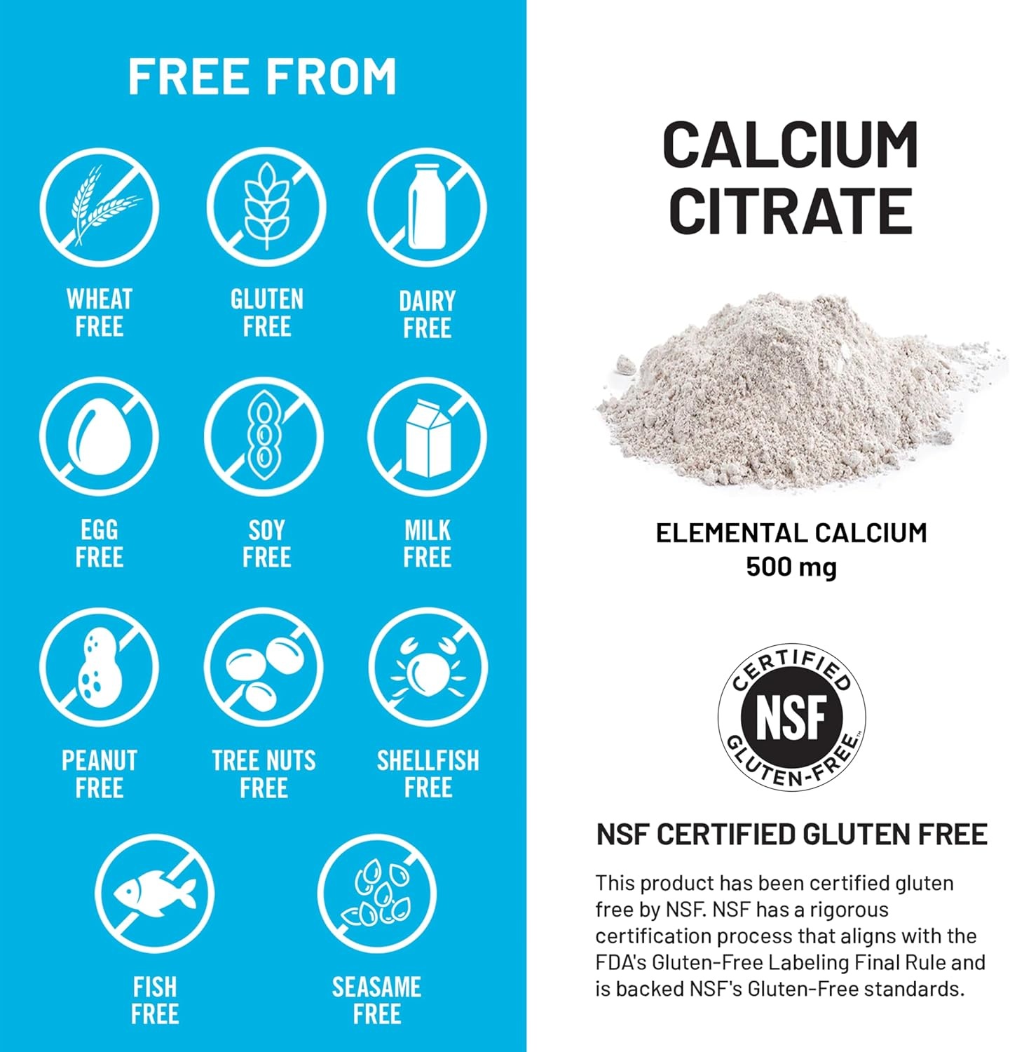 image:imageNatureWise Calcium Citrate 500mg Capsules Supplement for Bone Health Easy to Digest amp Absorb Vegan NonGMO GlutenFree 90 Count30Day SupplyUnflavored