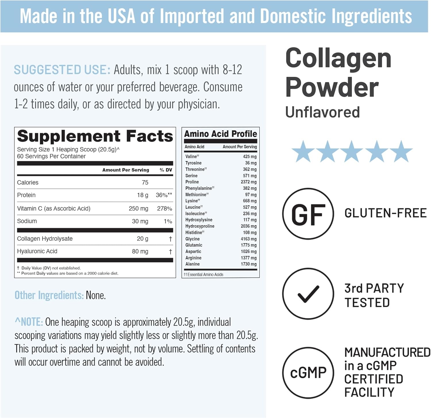 image:imageNatureWise Collagen Peptides Powder with Hyaluronic Acid and Vitamin C Unflavored Collagen Peptides for Women amp Men Type I amp III for Hair Skin amp Nails Sugar Gluten amp Dairy Free 30 Servings271 Pound Pack of 1