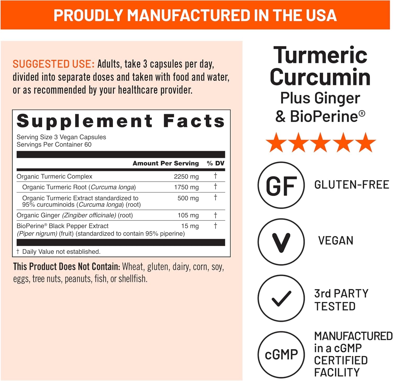 image:imageNatureWise Curcumin Turmeric 2250mg Advanced Absorption from 95 Curcuminoids amp BioPerine Black Pepper Extract Daily Joint and Immune Health Support Vegan 180 Count60Day Supply180 Count Pack of 1