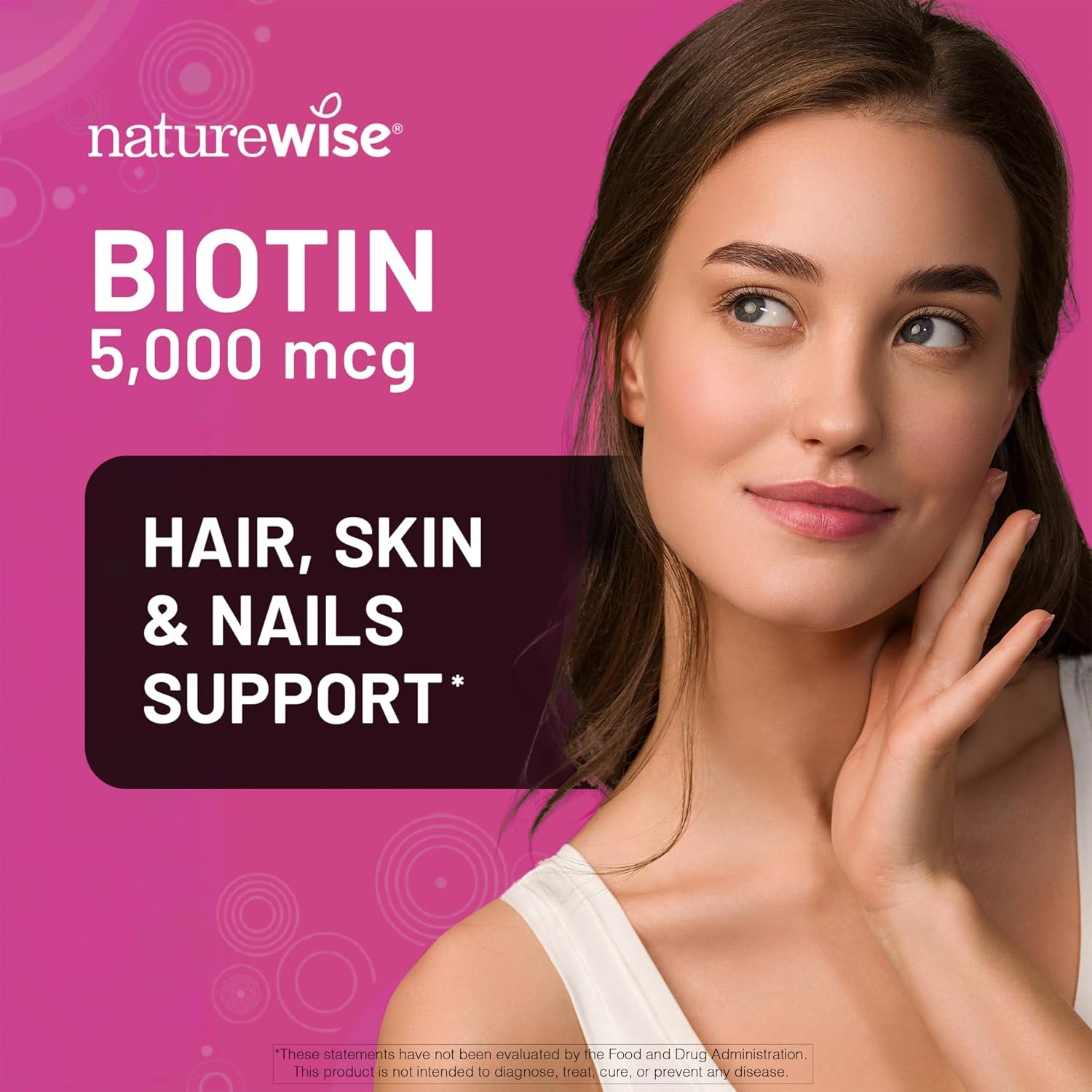 image:imageNatureWise Extra Strength Biotin 5000 mcg Softgels Biotin for Hair Growth Women amp Men Skin amp Nails Support NonGMO USA Manufactured 150 Softgels150Day Supply