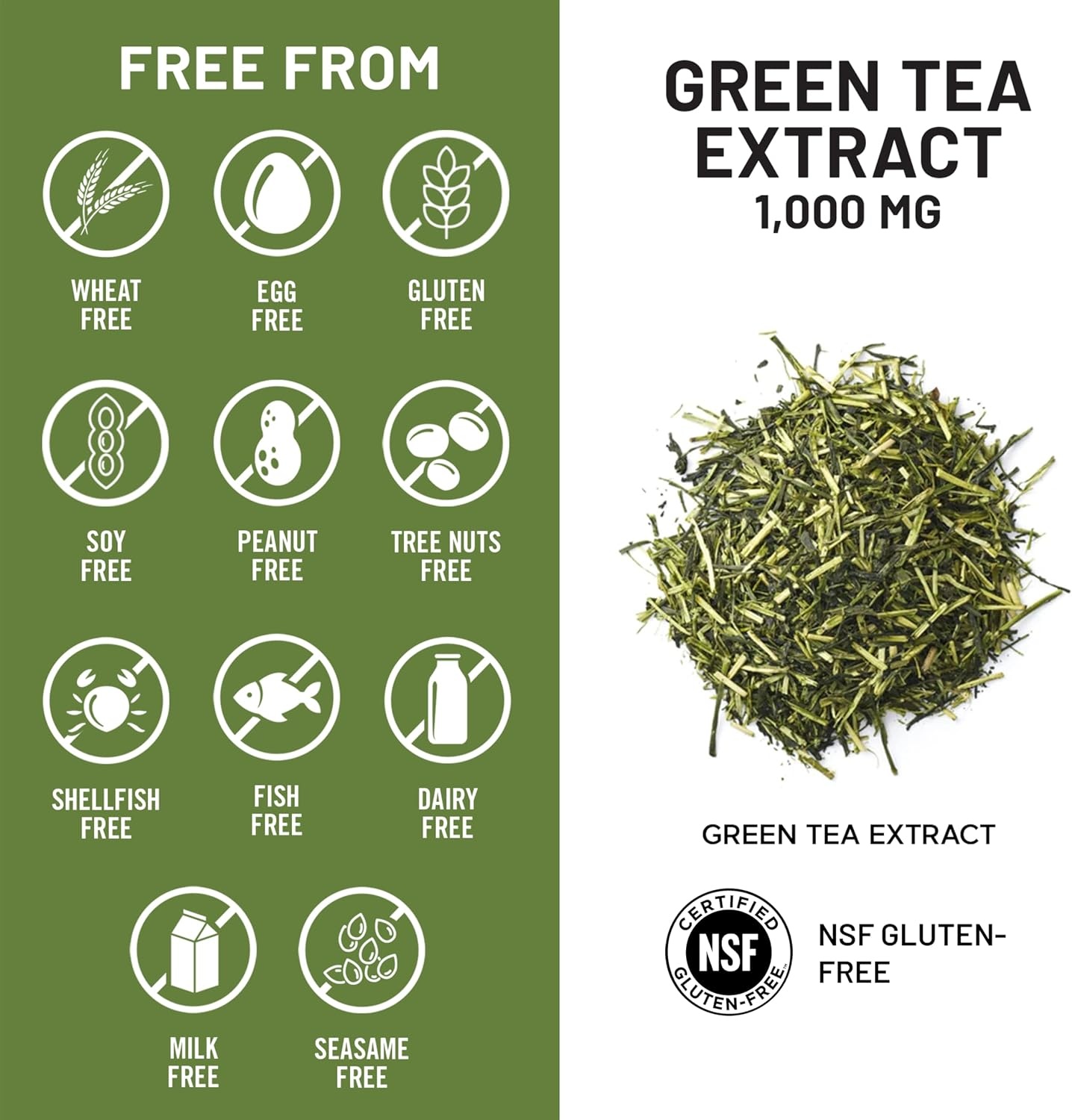image:imageNatureWise Green Tea Extract Capsules 1000 mg 50 EGCG amp 98 Polyphenols Extra Strength Green Tea Pills Antioxidants for Heart Health amp Energy Vegan NonGMO 60 Count30Day Supply120 Count Pack of 1