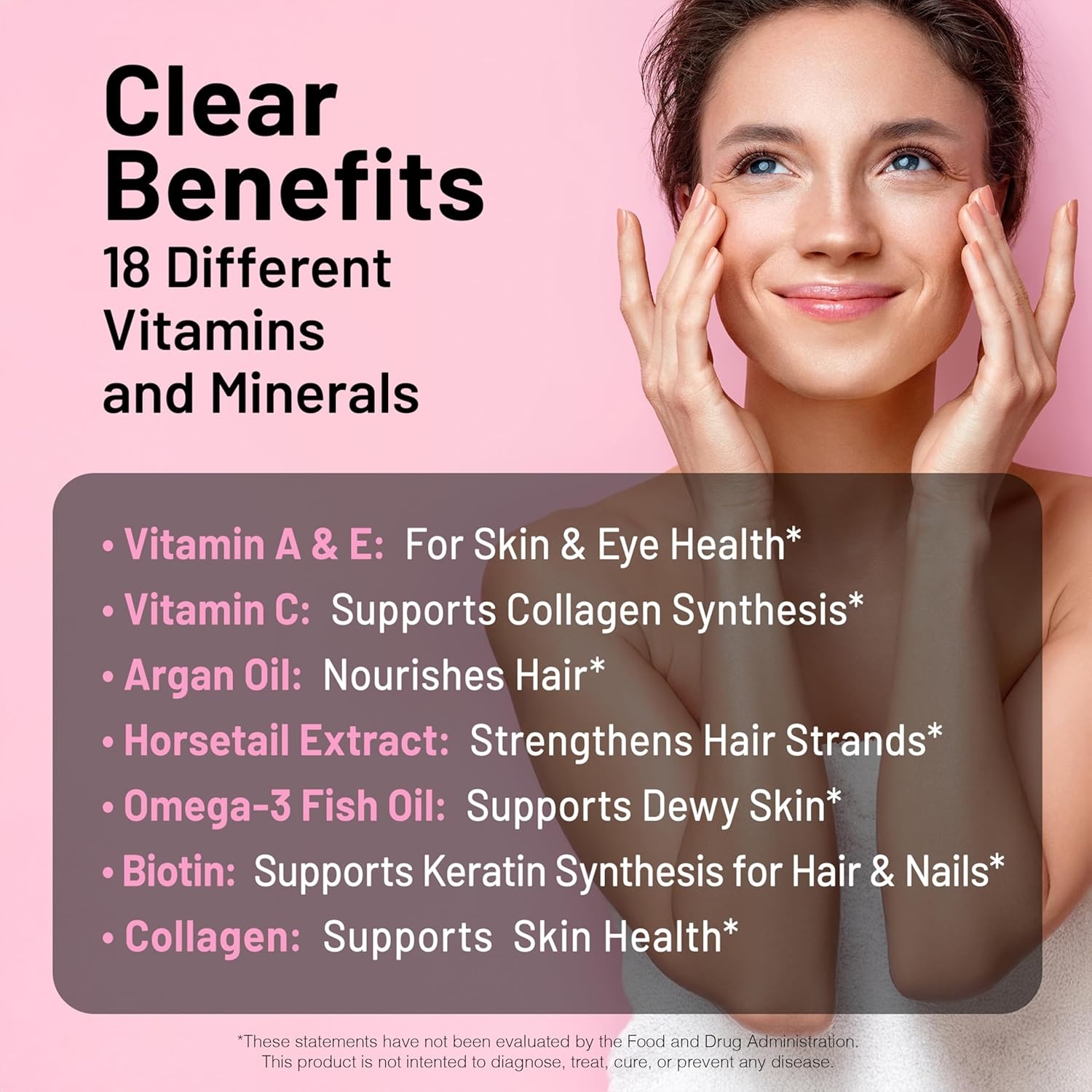 image:imageNatureWise Hair Skin and Nails Vitamin Biotin 5000mcg wHyaluronic Acid Collagen for Women with C B Complex D3 A E Iron NonGMO Gluten Free 150 Softgels50Day Supply150 Count Pack of 1