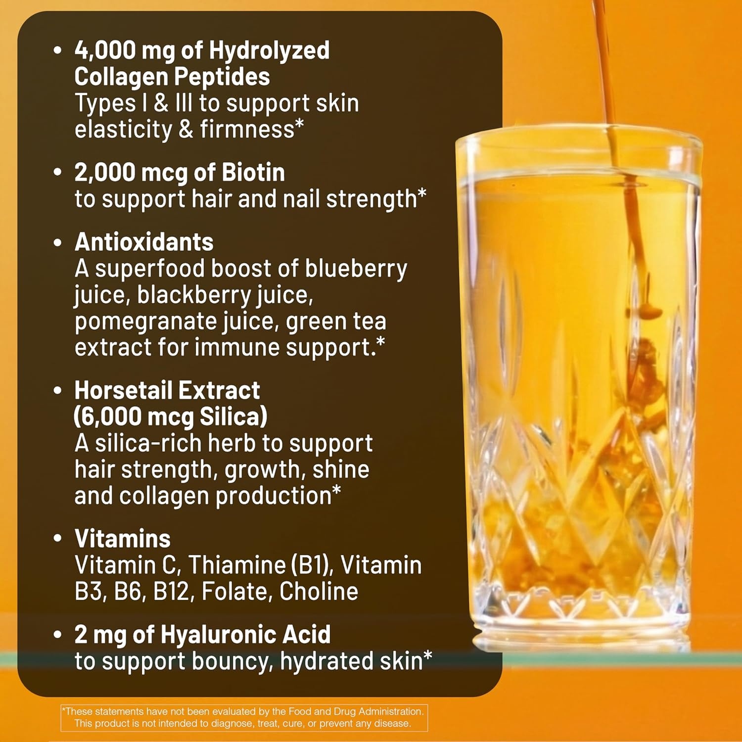 image:imageNatureWise Hydrolyzed Liquid Collagen for Women amp Men 4000mg High Absorption Type 1 amp 3 Peptides with Biotin Vitamin C Vitamin B Complex amp Hyaluronic Acid Mixed Berry 30 Tubes30 Day SupplyMango