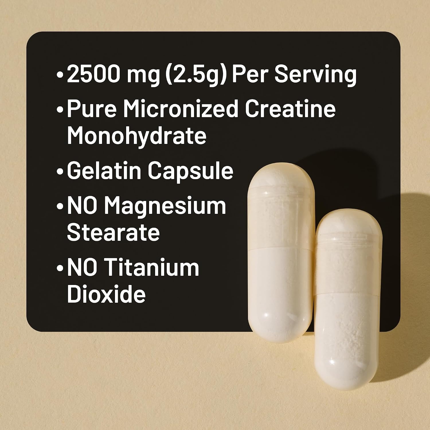 image:imageNatureWise Micronized Creatine Monohydrate Pills 2500mg Per Serving Creatine for Women amp Men Pure Unflavored Supports Lean Muscle Mass Endurance 60 Capsules30Day Supply
