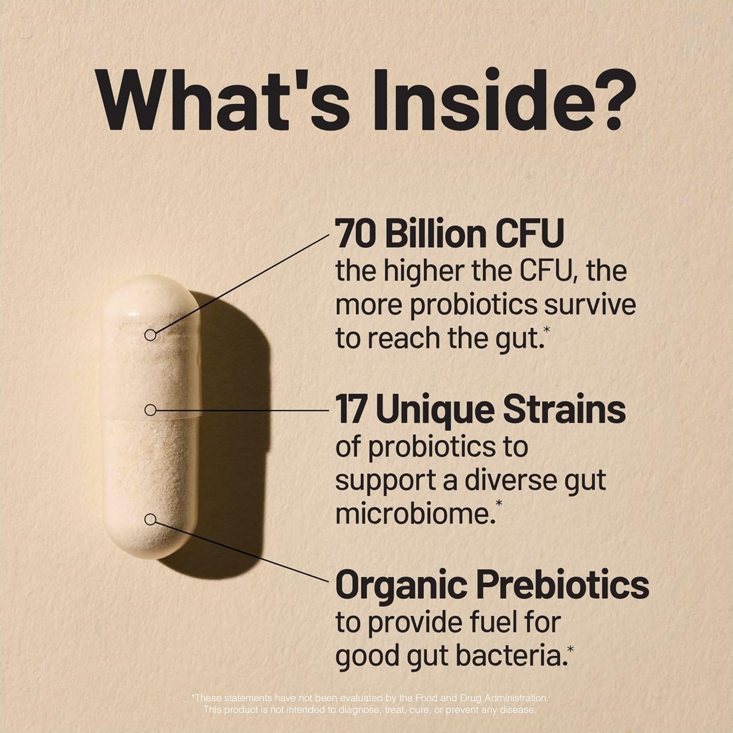 image:imageNatureWise Probiotics 60 Billion CFU 17 Strains Organic Prebiotics Immune Digestive amp Gut Health Support for Women amp Men Vegetarian GlutenFree NonGMO 30 Capsules1Month Supply70 BILLION CFU