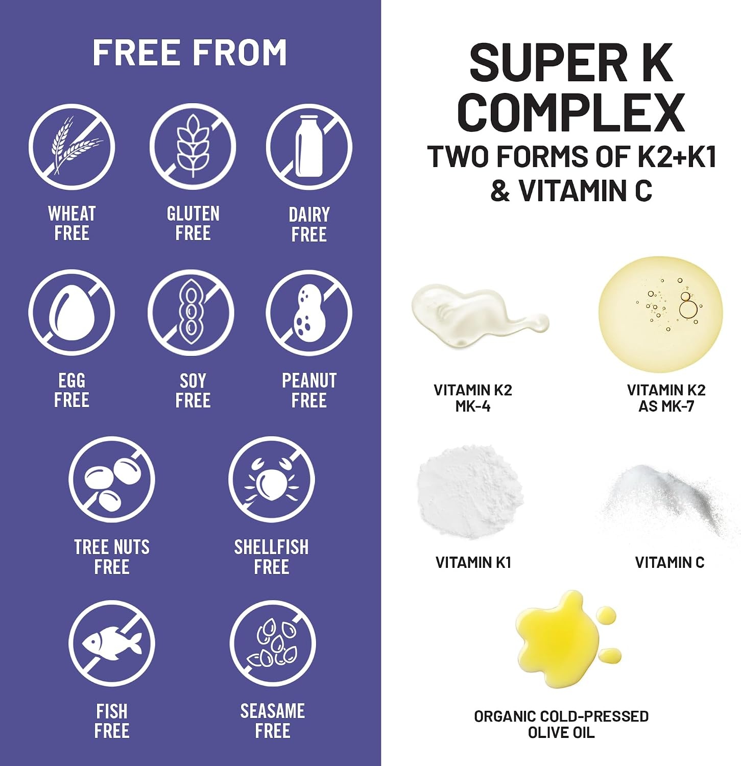 image:imageNatureWise Super K Complex Vitamin K2 K1 C Vegan K2 Vitamin Supplement for Heart Bone Health Support NonGMO Gluten Free USA Manufactured 90 Softgels90 Day Supply