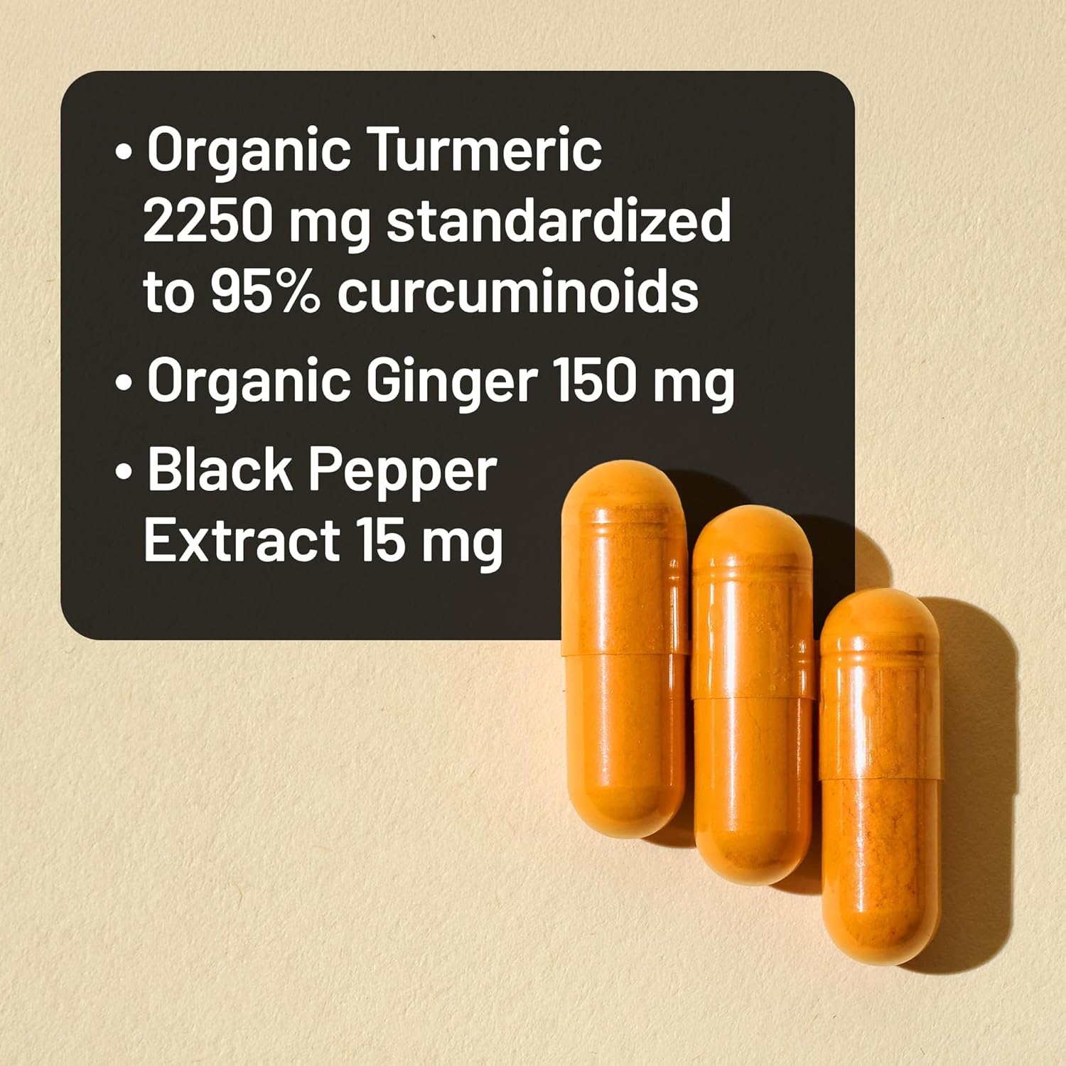 image:imageNatureWise Turmeric Curcumin Ginger 2400 mg Ultra High Curcuminoids 2100 mg Turmeric Extract Ginger Extra Strength amp Absorption Vegan NonGMO 90 Count30Day Supply