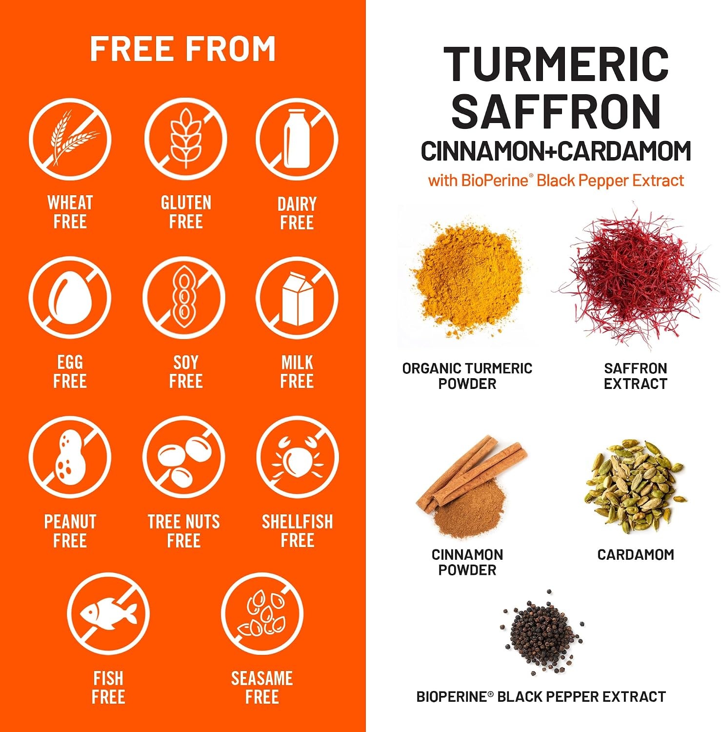 image:imageNatureWise Turmeric Saffron Supplement with Cinnamon amp Cardamom Bioperine for Ultra Absorption Antioxidant Mood Support NonGMO Vegan USA Manufactured 60 Capsules30Day Supply