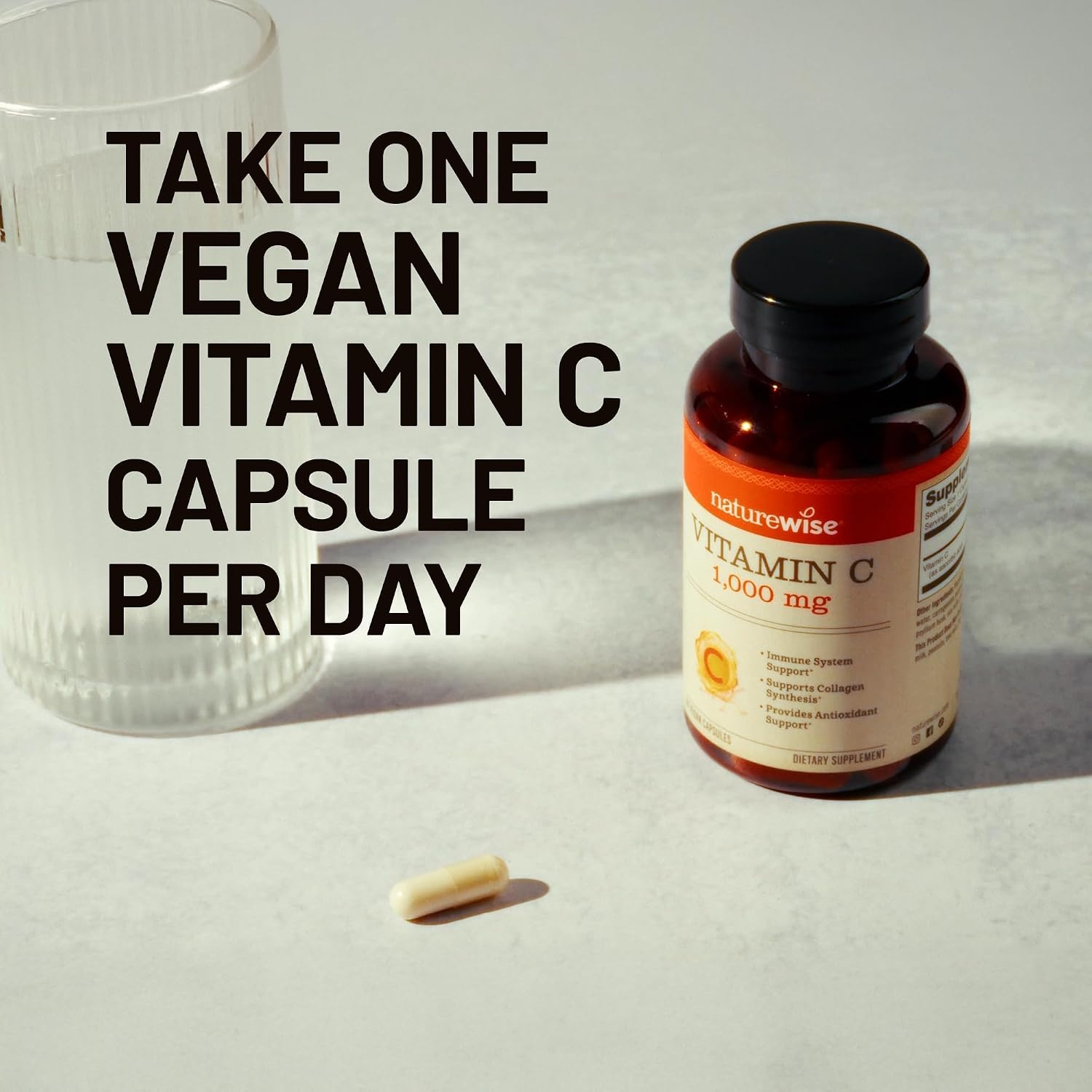 image:imageNatureWise Vitamin C 1000mg Capsules Extra Strength Vegan Vitamin C for Daily Antioxidant amp Immune Support NonGMO USA Manufactured 60 Capsules60Day SupplyUnflavored