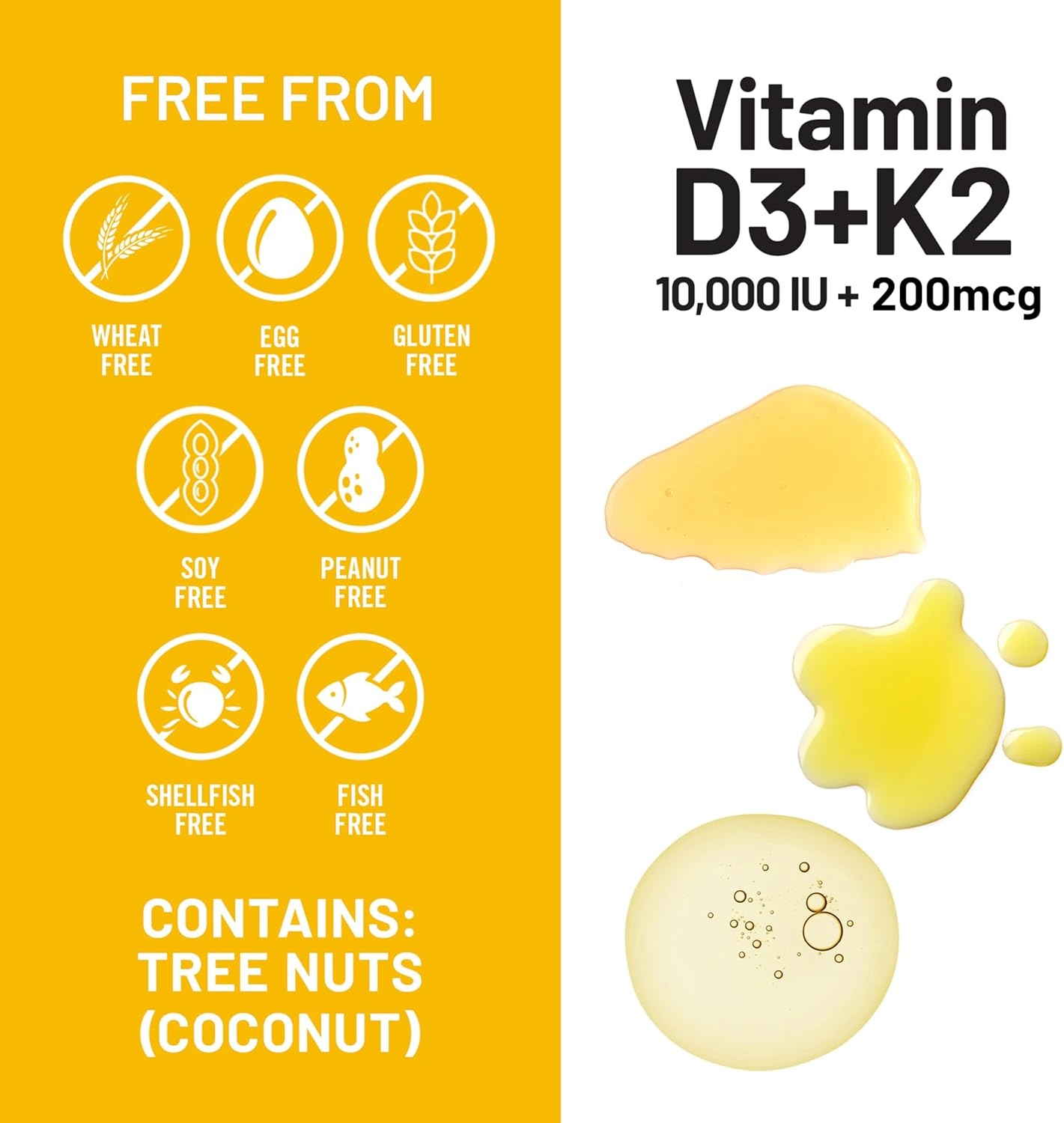 image:imageNatureWise Vitamin D3 5000IU K2 MK7 100mcg with Organic Extra Virgin Coconut Oil Supports Calcium Absorption Bone amp Immune Health NonGMO Soy amp GlutenFree 90 Softgels90Day Supply10000IU