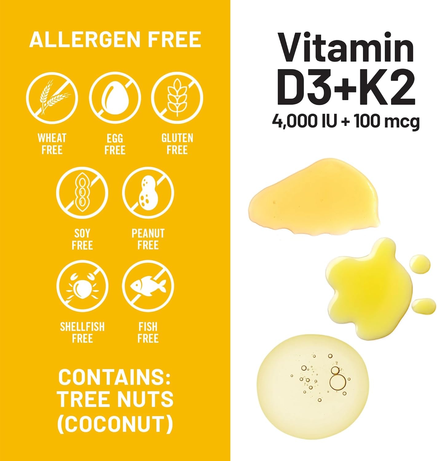image:imageNatureWise Vitamin D3 5000IU K2 MK7 100mcg with Organic Extra Virgin Coconut Oil Supports Calcium Absorption Bone amp Immune Health NonGMO Soy amp GlutenFree 90 Softgels90Day Supply4000IU