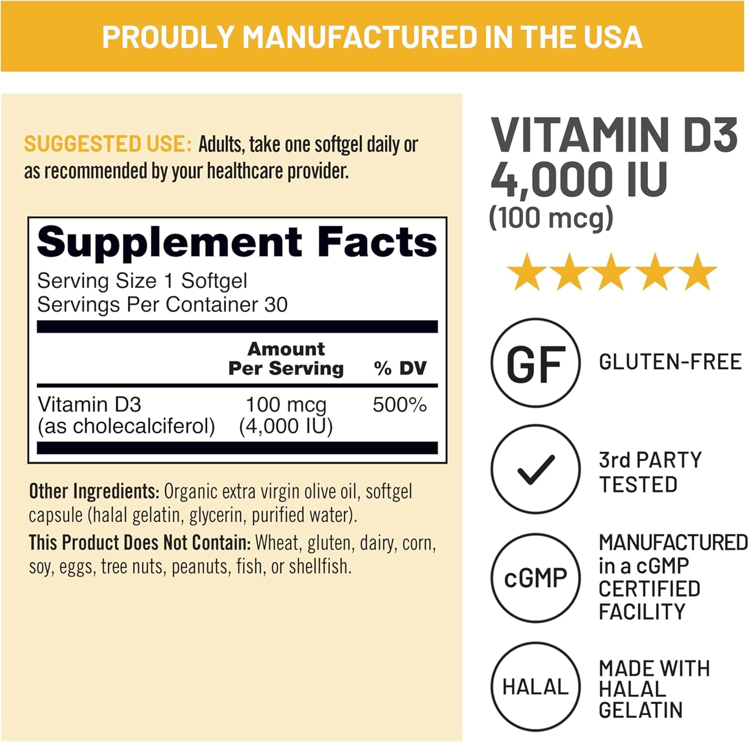 image:imageNatureWise Vitamin D3 5000iu 125 mcg 1 Year Supply for Immune Support Healthy Muscle Function and Bone Health Gluten Free in Organic Extra Virgin Olive Oil Mini Softgel 360 Count4000IU