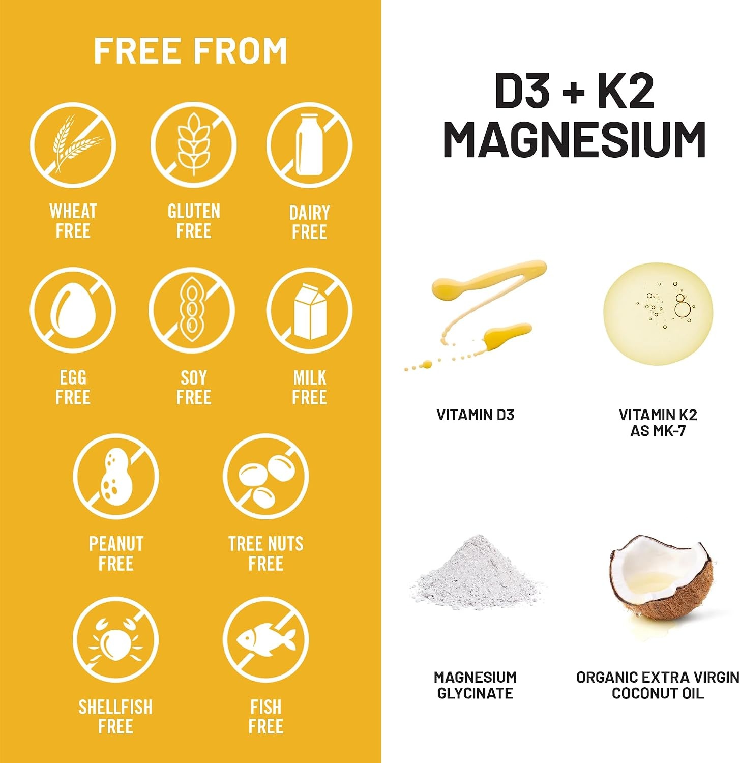 image:imageNatureWise Vitamin D3 K2 Magnesium Glycinate 275mg Extra Strength Vitamin D3 5000IU K2 50mcg High Absorption Chelated Magnesium Bone Support NonGMO USA Manufactured 90 Day Supply