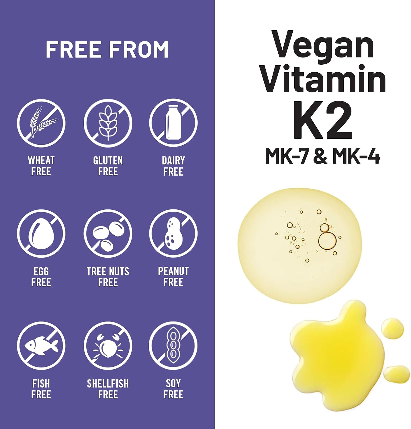 image:imageNatureWise Vitamin K2 600mcg Supplement with MK7 100mcg amp MK4 500mcg Enhanced Bioavailable Formula K Complex for Bone and Heart Health Vegan Gluten Free NonGMO 90 Softgels3Month Supply90 Count Pack of 1