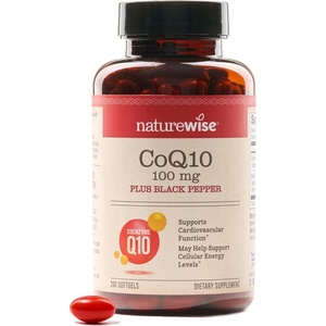 NatureWise CoQ10 100mg + Black Pepper Softgels – High Absorption Coenzyme Q10 + Black Pepper – Antioxidant for Heart Health + Cellular Energy – Vegan, Non-GMO, Gluten-Free – 30 Count[30-Day Supply](200 Count (Pack of 1))