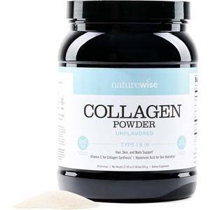 NatureWise Collagen Peptides Powder with Hyaluronic Acid and Vitamin C – Unflavored Collagen Peptides for Women & Men – Type I & III for Hair, Skin & Nails – Sugar, Gluten & Dairy Free – 30 Servings(1.36 Pound (Pack of 1))