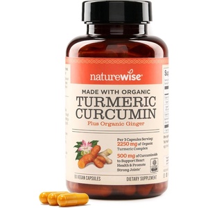 NatureWise Curcumin Turmeric 2250mg – Advanced Absorption from 95% Curcuminoids & BioPerine Black Pepper Extract – Daily Joint and Immune Health Support – Vegan, 180 Count[60-Day Supply](90 Count (Pack of 1))