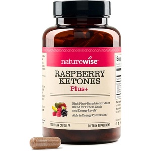 NatureWise Raspberry Ketones Plus with Green Tea Extract, Cayenne Pepper & Acai Berry – Supports Weight Management, Antioxidant Health & Energy Levels – Vegan & Gluten-Free – 120 Capsules