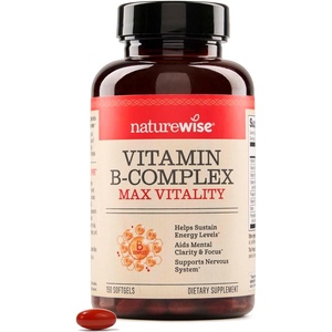 NatureWise Vitamin B Complex for Women and Men – with Folic Acid Biotin B1 B2 B3 B6 B12 – Support Cellular Energy & Mental Clarity – Gluten & Dairy Free – 60 Softgels[2-Month Supply](150 Count (Pack of 1))